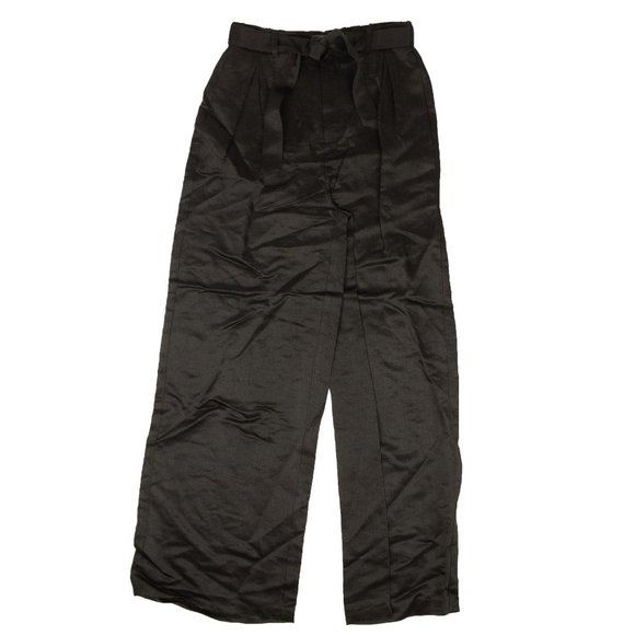 OPENING CEREMONY Black High Waisted Belted Pants Size 6/42 $325